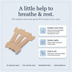 How the nasal strips help you breathe and rest