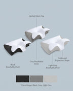 Breathable mesh, contoured shape
